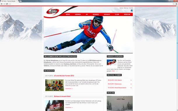 Website Skiclub Attinghausen